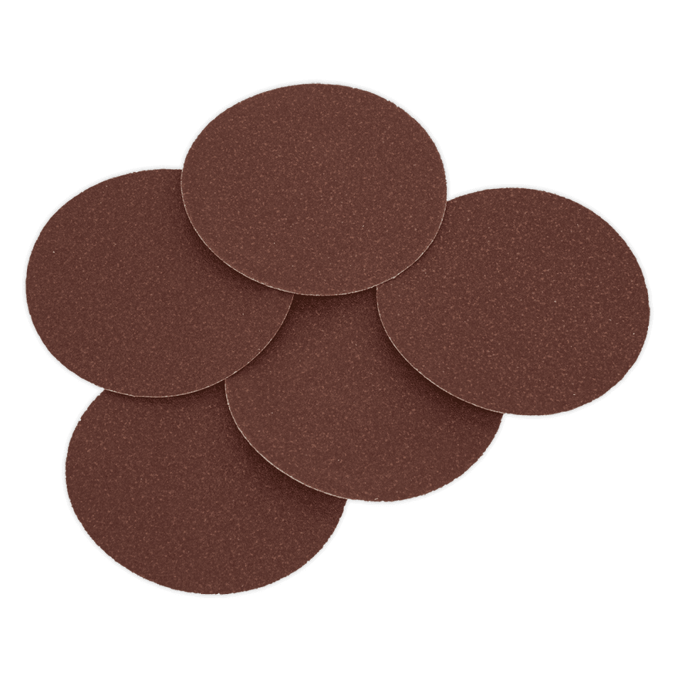 Sealey Sanding Disc 125mm 80Grit Adhesive Backed Pack of 5 Model No- 23025