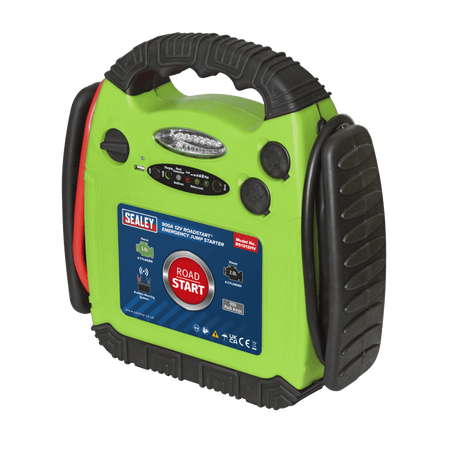 Sealey RoadStart, Emergency Power Pack 12V 900 Peak Amps Hi-Vis Green Model No- 22539