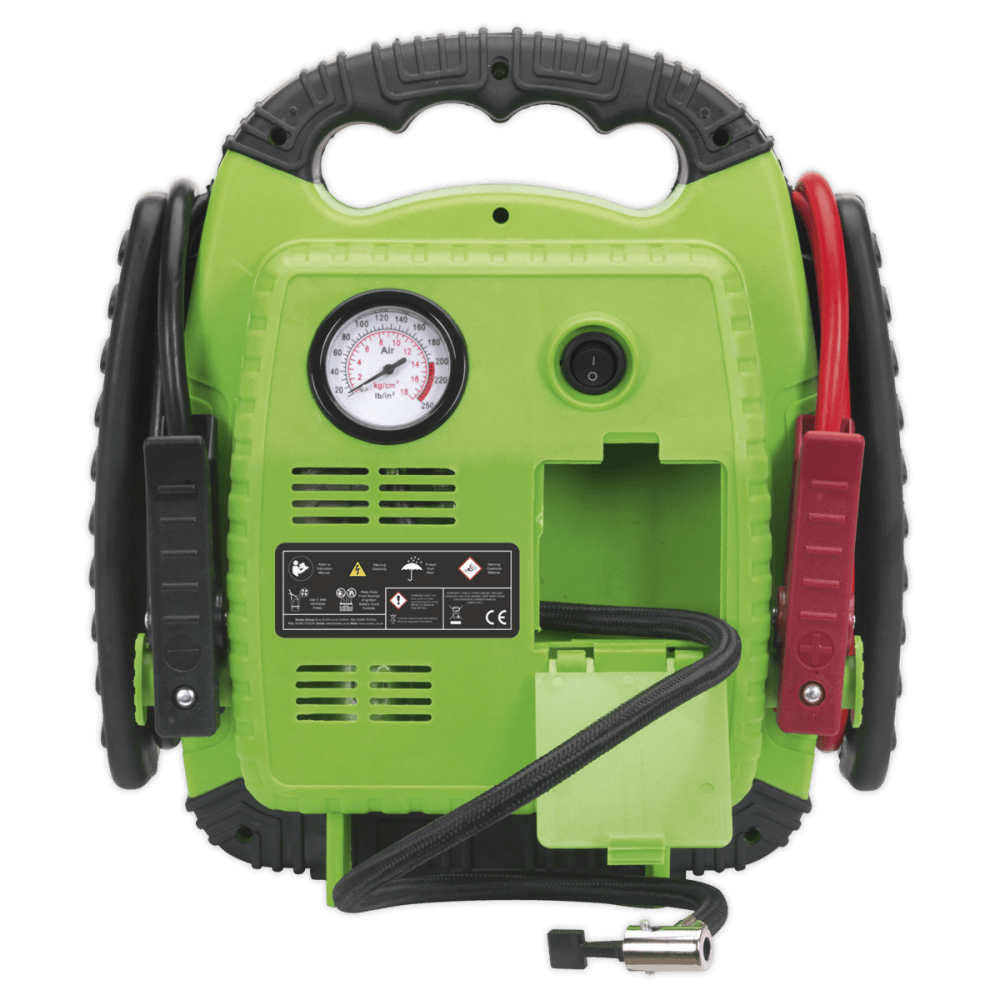 Sealey RoadStart, Emergency Power Pack with Air Compressor 12V 900 Peak Amps Model No- 22642