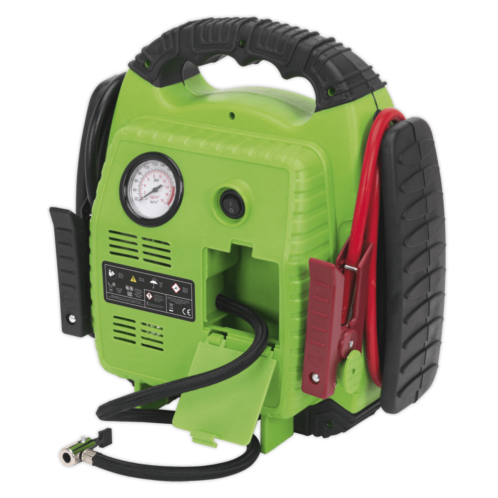 Sealey RoadStart, Emergency Power Pack with Air Compressor 12V 900 Peak Amps Model No- 22642