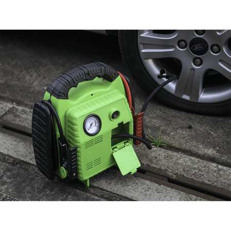 Sealey RoadStart, Emergency Power Pack with Air Compressor 12V 900 Peak Amps Model No- 22642