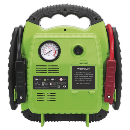 Sealey RoadStart, Emergency Power Pack with Air Compressor 12V 900 Peak Amps Model No- 22642
