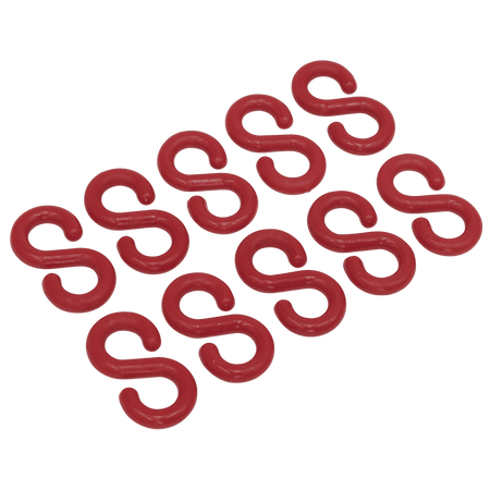 Sealey Plastic Chain S-Hook Pack of 10 Model No- 23037