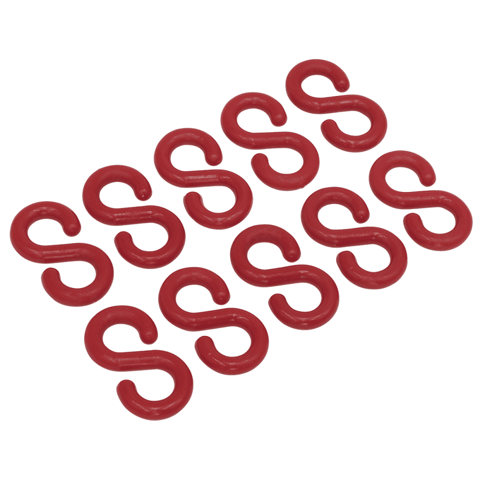 Sealey Plastic Chain S-Hook Pack of 10 Model No- 23037