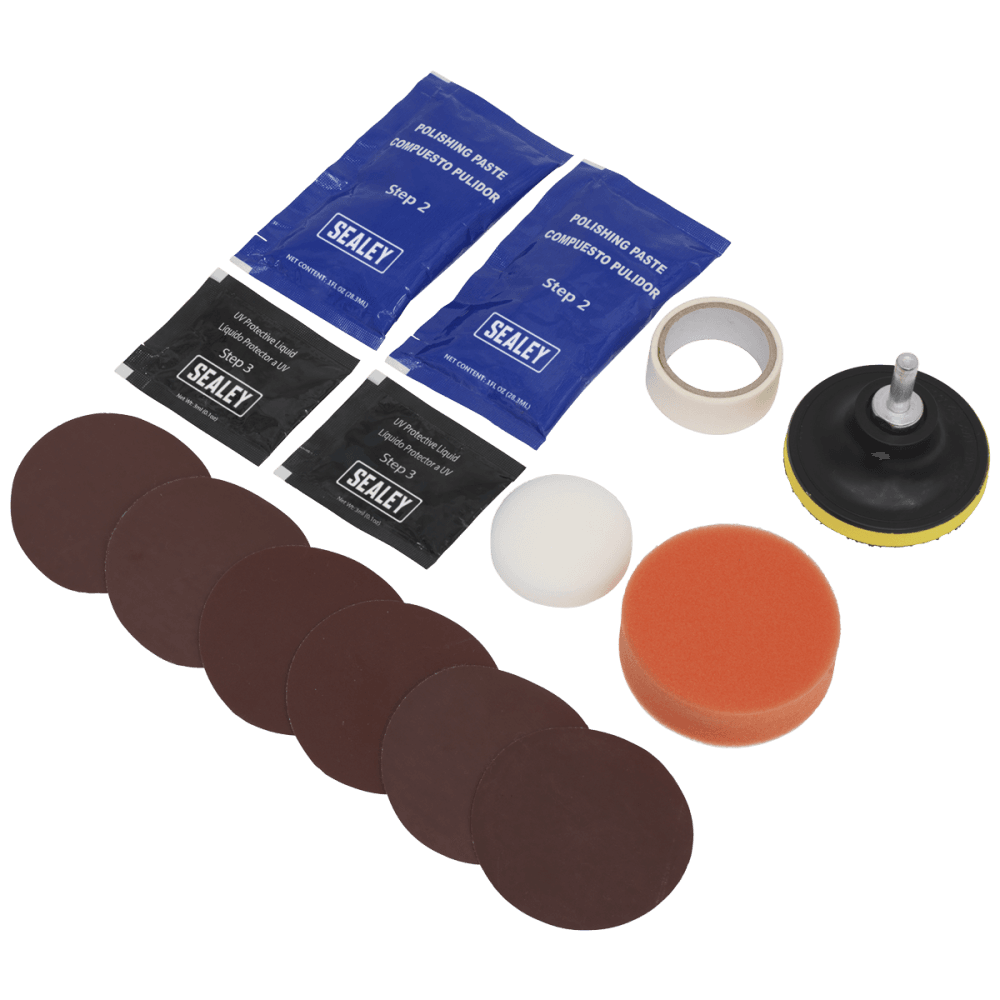Sealey Headlight Restoration Kit Model No-HRK01
