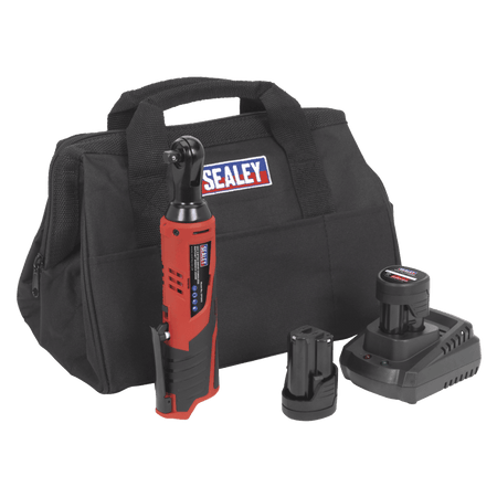 Sealey Ratchet Wrench Kit 3/8"Sq Drive 12V Li-ion - 2 Batteries Model No-CP1202KIT