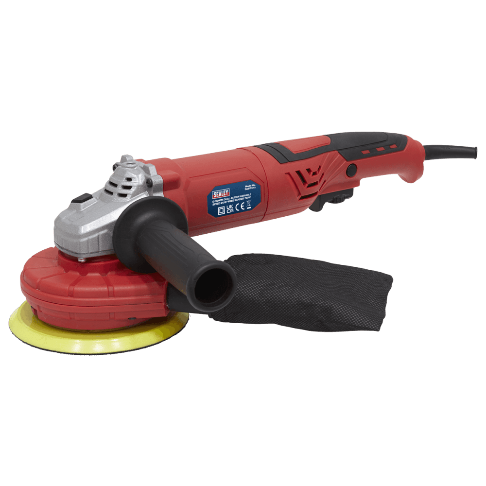 Sealey 150mm Dual Action Variable Speed Dust-Free Sander 750W/230V Model No-DAS151