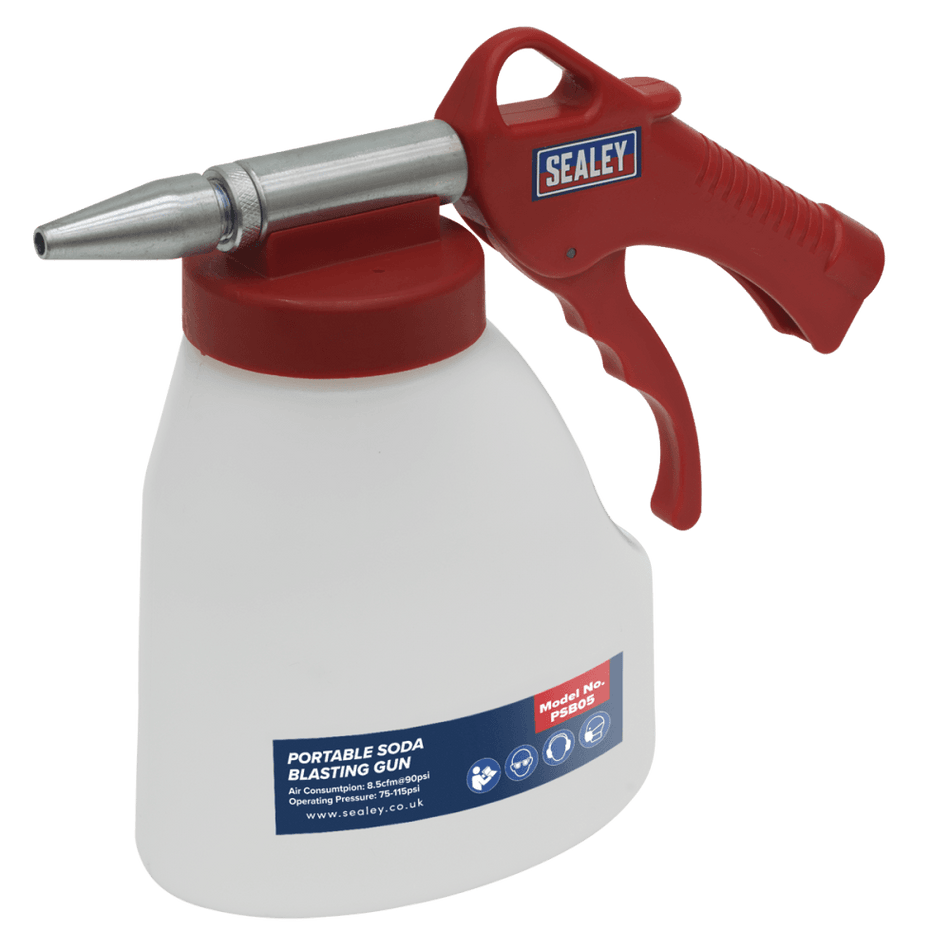 Sealey Portable Soda Blasting Gun Model No-PSB05