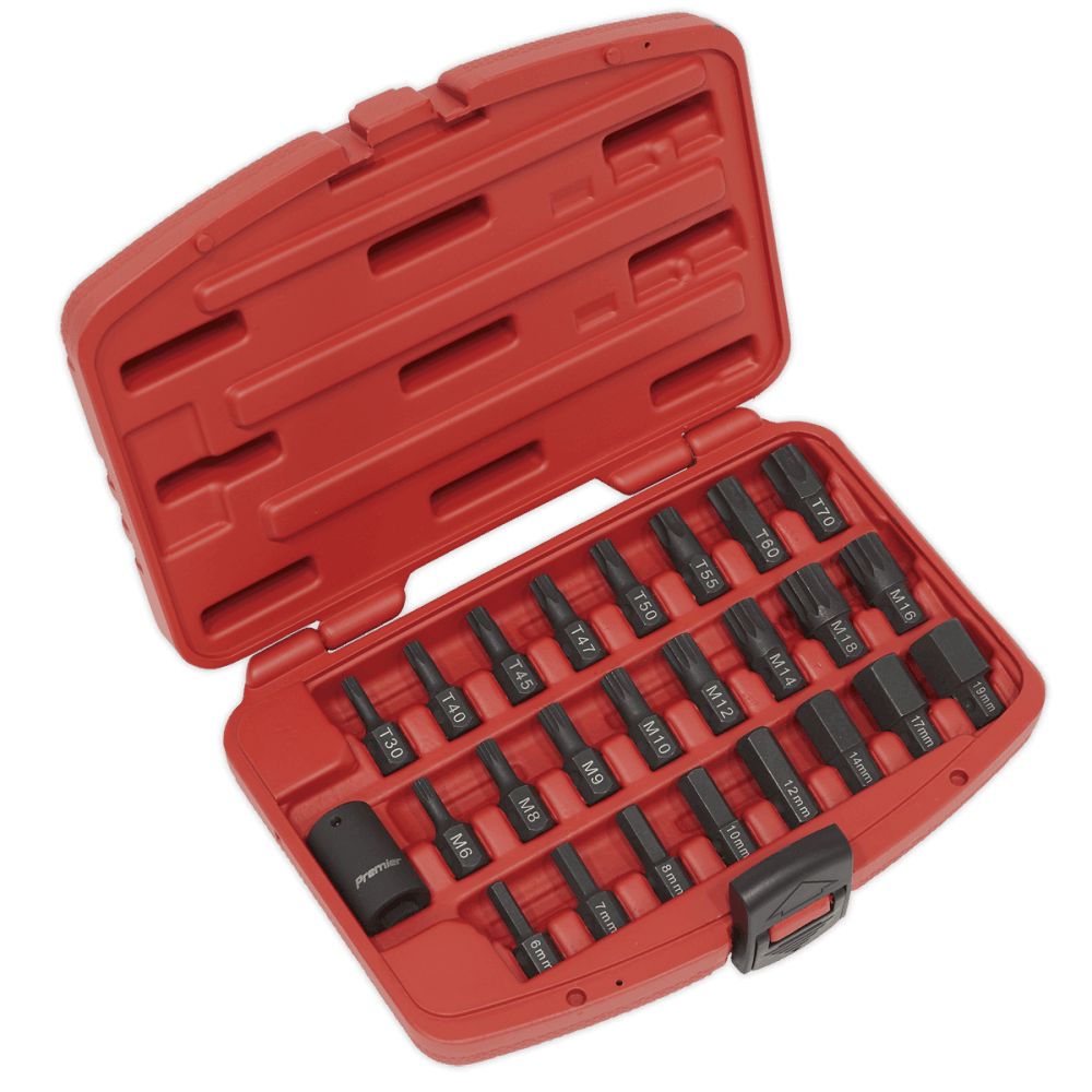 Sealey Impact TRX-Star/Hex/Spline Bit Set 25pc 1/2"Sq Drive Model No-AK5612