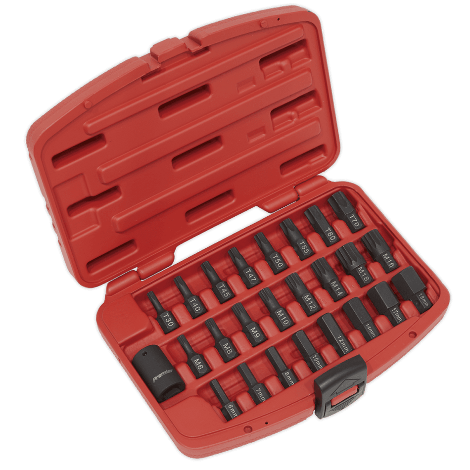 Sealey Impact TRX-Star/Hex/Spline Bit Set 25pc 1/2"Sq Drive Model No-AK5612