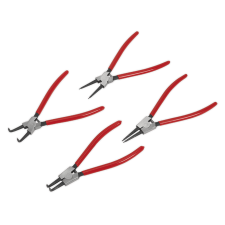 Sealey Internal/External Circlip Pliers Set 4pc 230mm Model No-AK8456