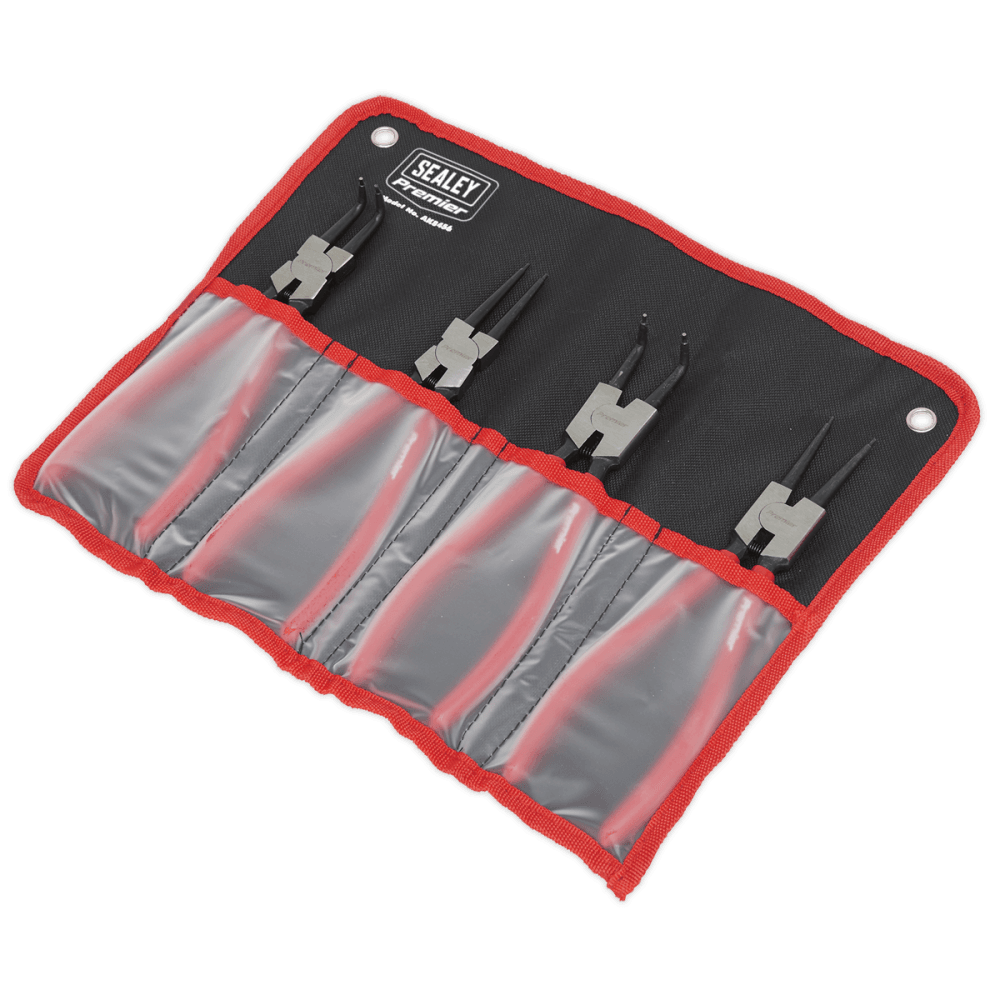 Sealey Internal/External Circlip Pliers Set 4pc 230mm Model No-AK8456