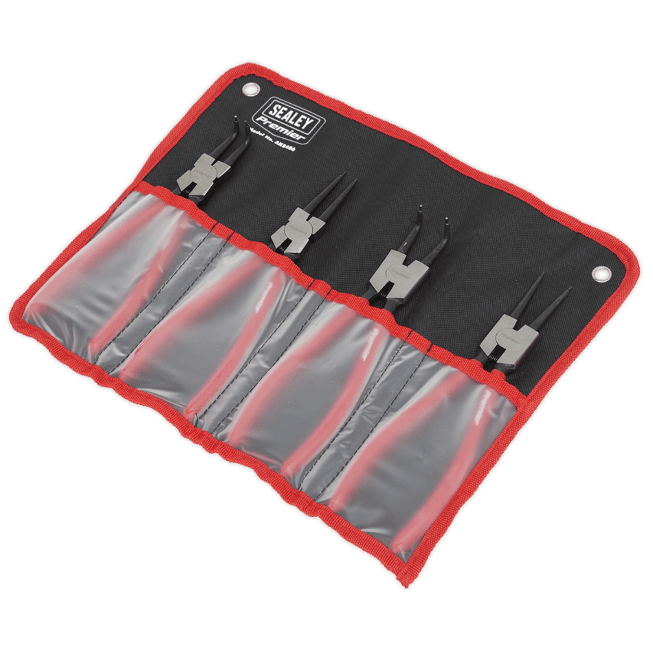 Sealey Internal/External Circlip Pliers Set 4pc 230mm Model No-AK8456