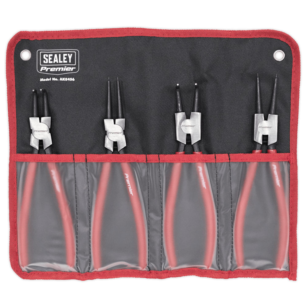 Sealey Internal/External Circlip Pliers Set 4pc 230mm Model No-AK8456