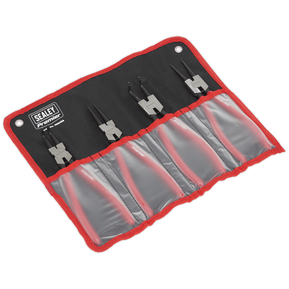 Sealey Internal/External Circlip Pliers Set 4pc 230mm Model No-AK8456