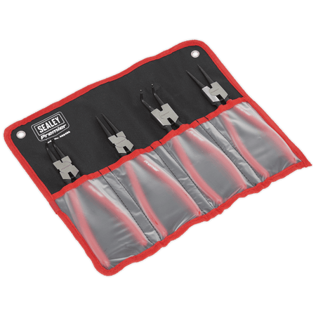 Sealey Internal/External Circlip Pliers Set 4pc 230mm Model No-AK8456