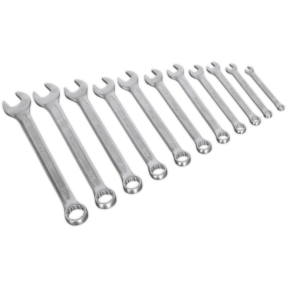 Sealey Combination Spanner Set 11pc Imperial Model No-AK63254