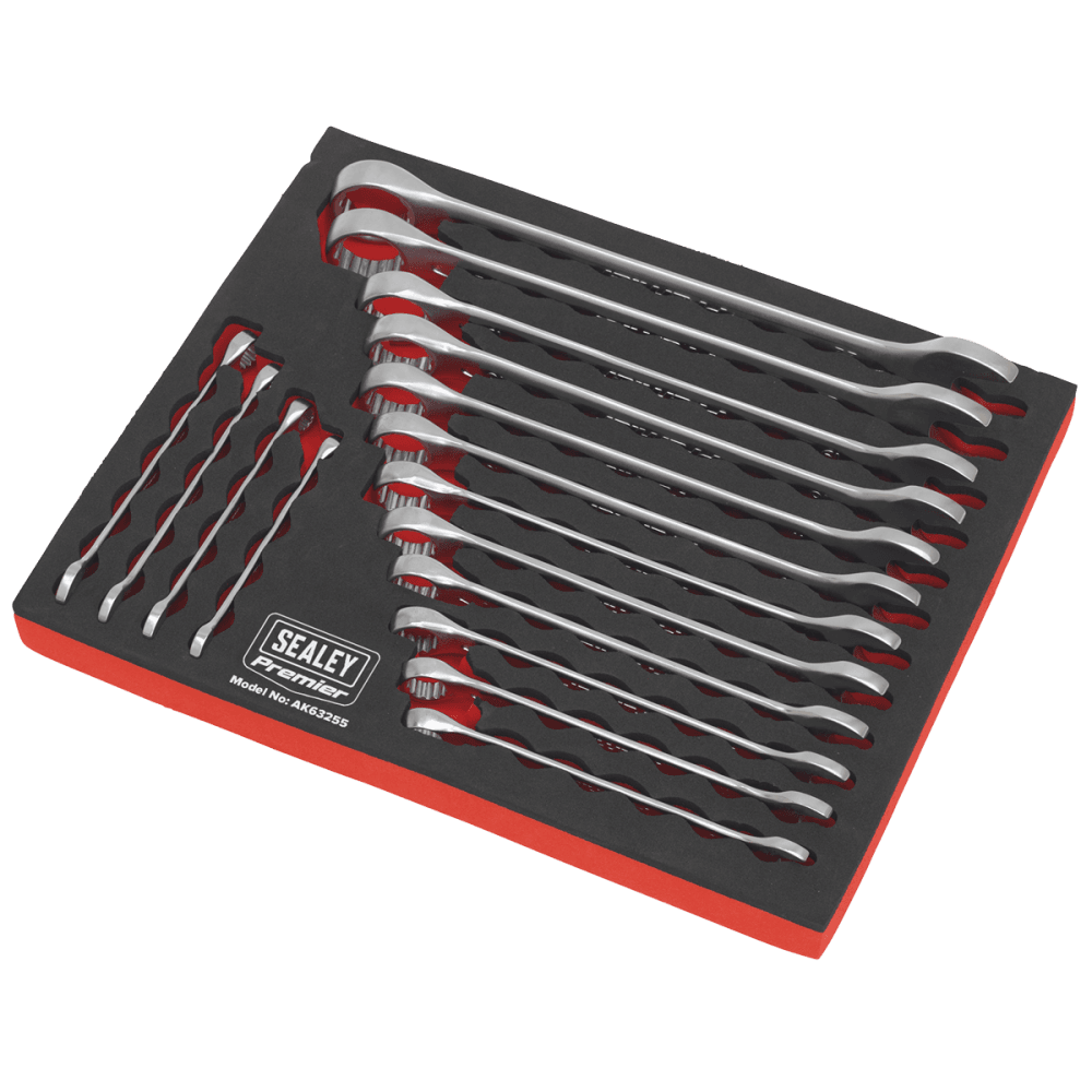 Sealey Combination Spanner Set 16pc Metric Model No-AK63255
