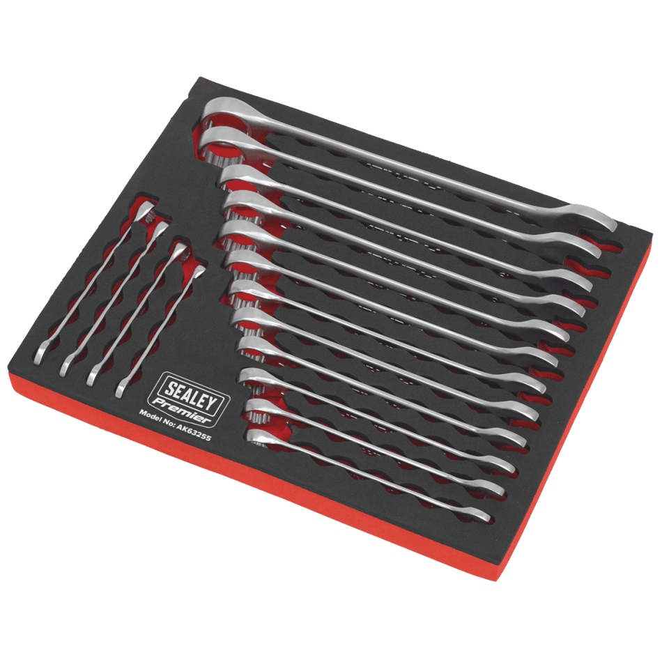 Sealey Combination Spanner Set 16pc Metric Model No-AK63255