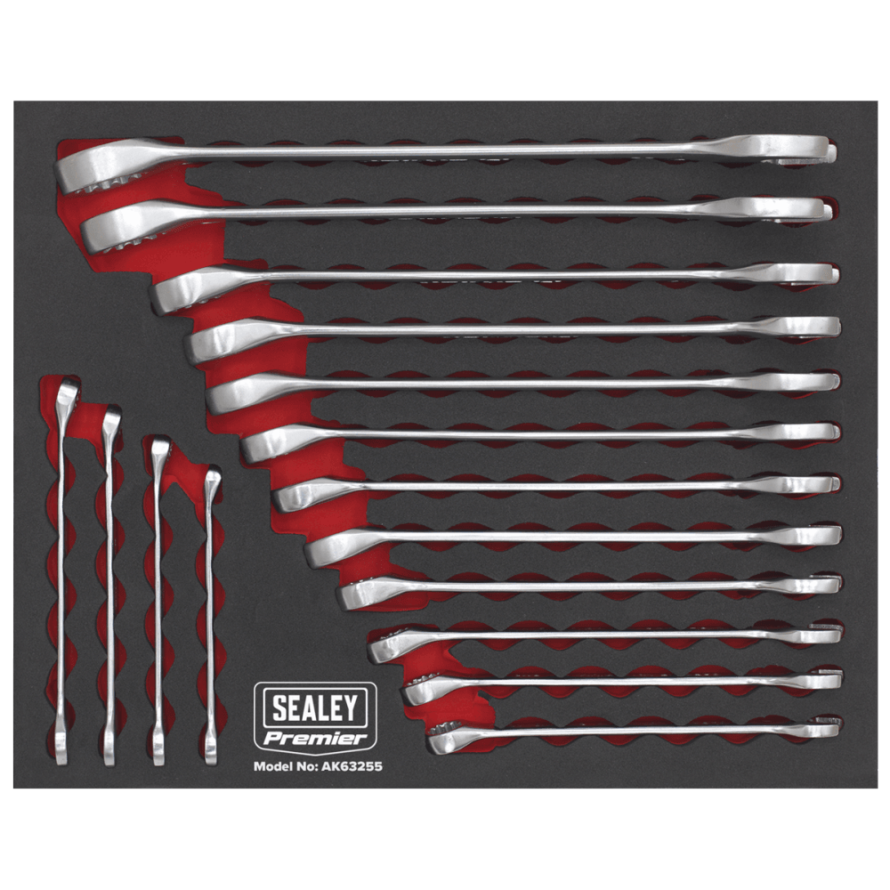Sealey Combination Spanner Set 16pc Metric Model No-AK63255
