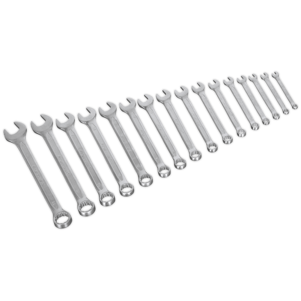 Sealey Combination Spanner Set 16pc Metric Model No-AK63255