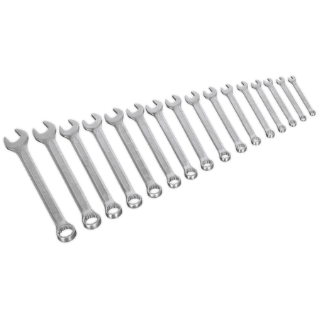 Sealey Combination Spanner Set 16pc Metric Model No-AK63255