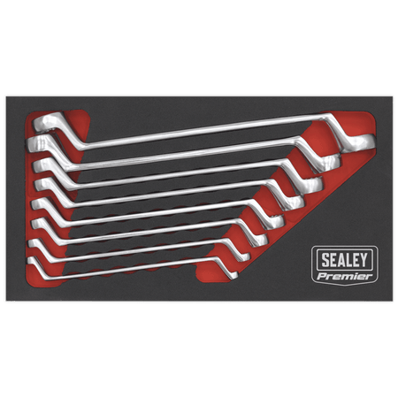 Sealey Offset Double End Ring Spanner Set 8pc Metric Model No-AK63257