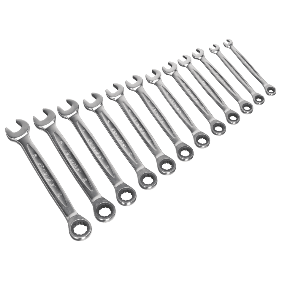Sealey Ratchet Combination Spanner Set 12pc - Metric Model No-AK63922