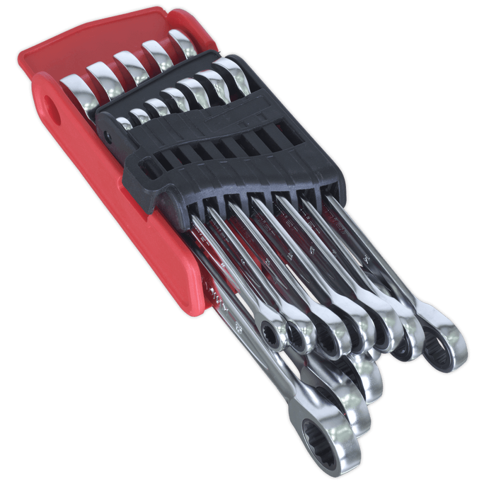 Sealey Ratchet Combination Spanner Set 12pc - Metric Model No-AK63922