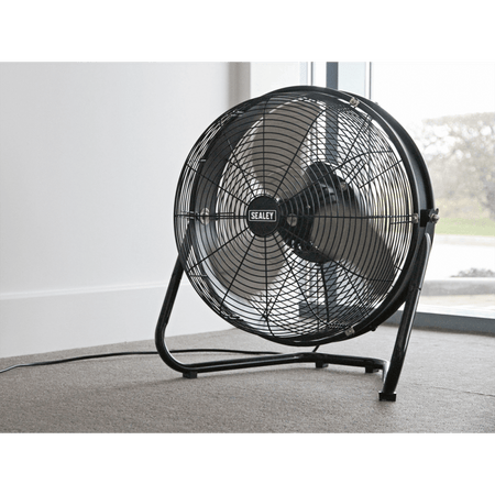 Sealey 18" Industrial High Velocity Floor Fan with Internal Oscillation 230V Model No-HVF18IS