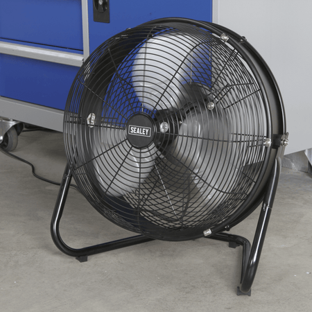 Sealey 18" Industrial High Velocity Floor Fan with Internal Oscillation 230V Model No-HVF18IS
