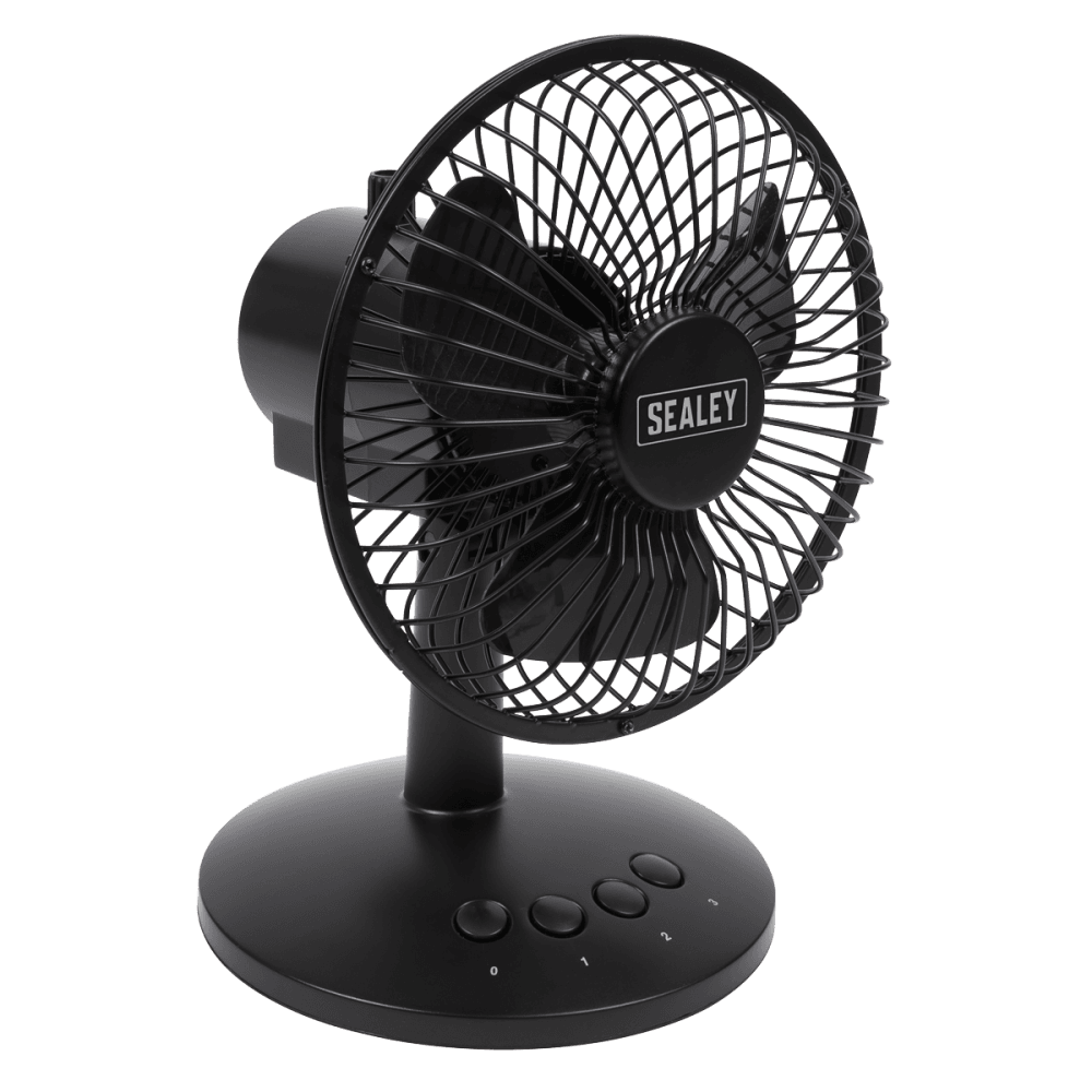 Sealey Oscillating USB Desk Fan 3-Speed 6" Model No-SFF6USB
