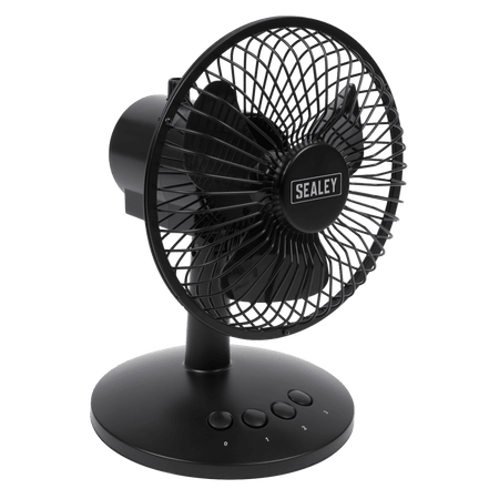 Sealey Oscillating USB Desk Fan 3-Speed 6" Model No-SFF6USB