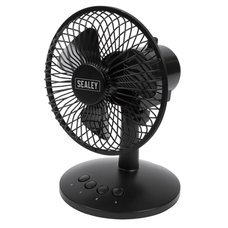 Sealey Oscillating USB Desk Fan 3-Speed 6" Model No-SFF6USB