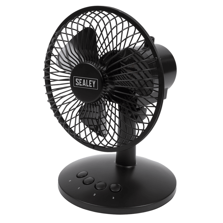Sealey Oscillating USB Desk Fan 3-Speed 6" Model No-SFF6USB