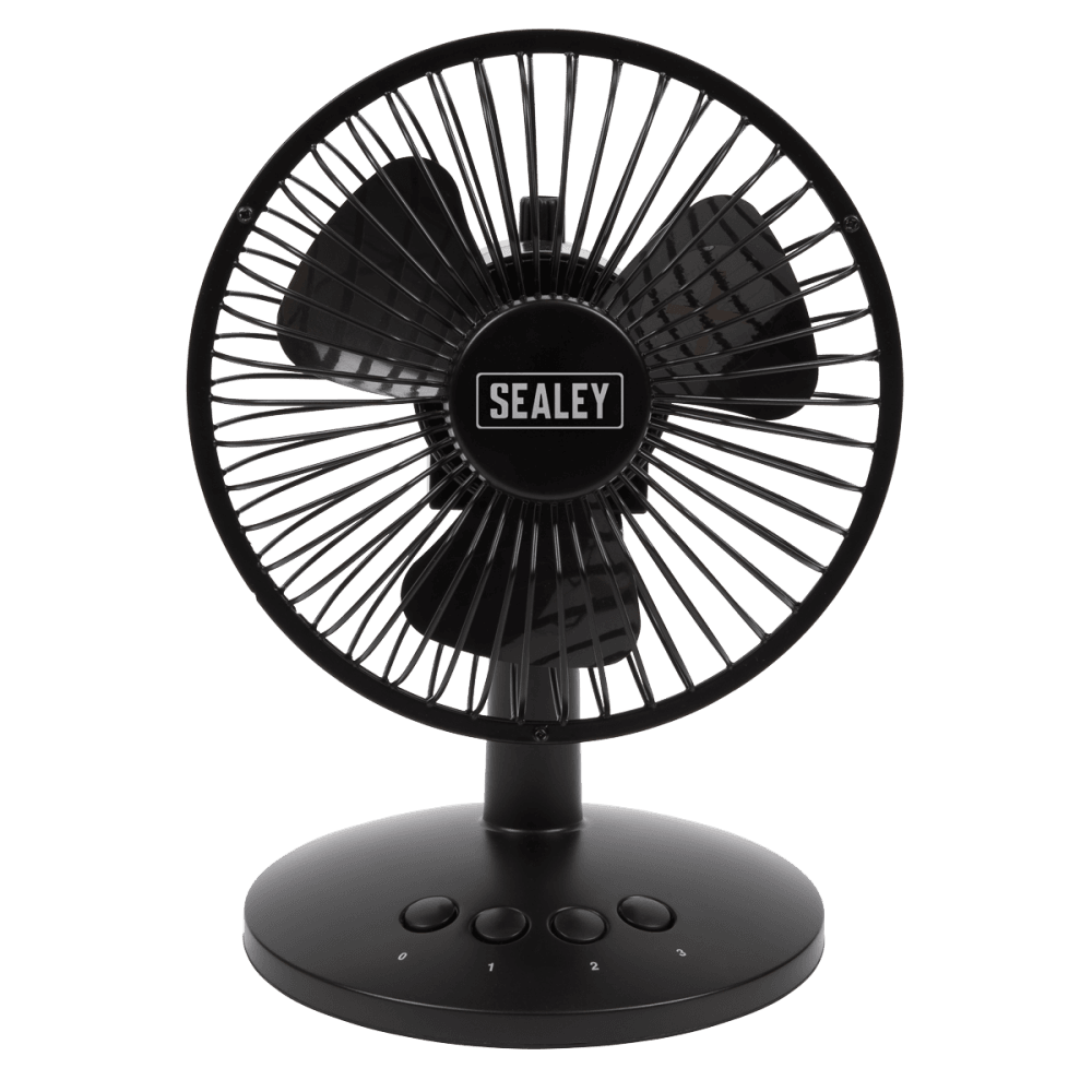 Sealey Oscillating USB Desk Fan 3-Speed 6" Model No-SFF6USB