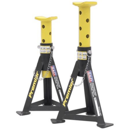 Sealey Axle Stands (Pair) 3tonne Capacity per Stand Yellow Model No-AS3Y