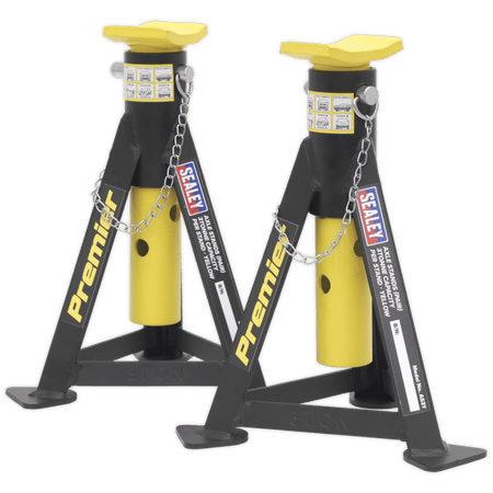 Sealey Axle Stands (Pair) 3tonne Capacity per Stand Yellow Model No-AS3Y