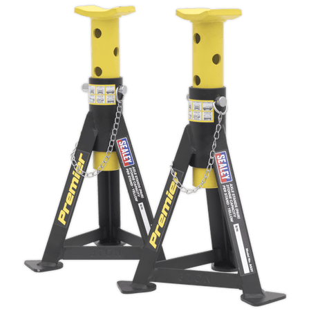 Sealey Axle Stands (Pair) 3tonne Capacity per Stand Yellow Model No-AS3Y