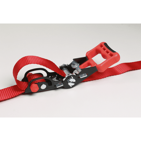 Sealey Slide Ratchet Tie Down 32mm x 3mtr Polyester Webbing with S Hooks 1200kg Load Test Model No-TD1202SR