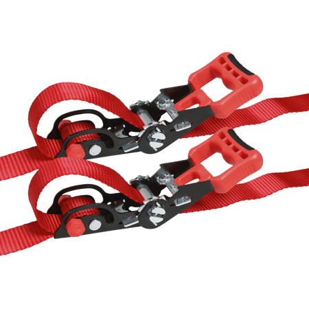 Sealey Slide Ratchet Tie Down 32mm x 3mtr Polyester Webbing with S Hooks 1200kg Load Test Model No-TD1202SR