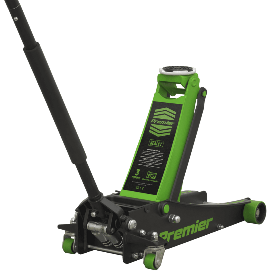 Sealey Trolley Jack 3tonne ROCKET LIFT Green Model No-3040AG