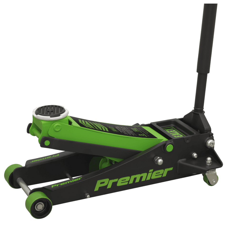 Sealey Trolley Jack 3tonne ROCKET LIFT Green Model No-3040AG