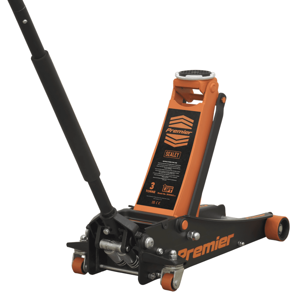 Sealey Trolley Jack 3tonne ROCKET LIFT Orange Model No-3040AO