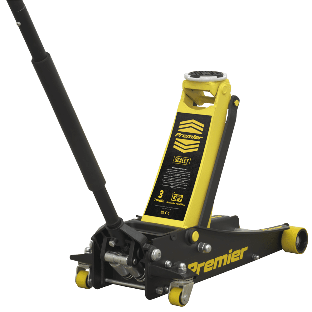 Sealey Trolley Jack 3tonne ROCKET LIFT Yellow Model No-3040AY