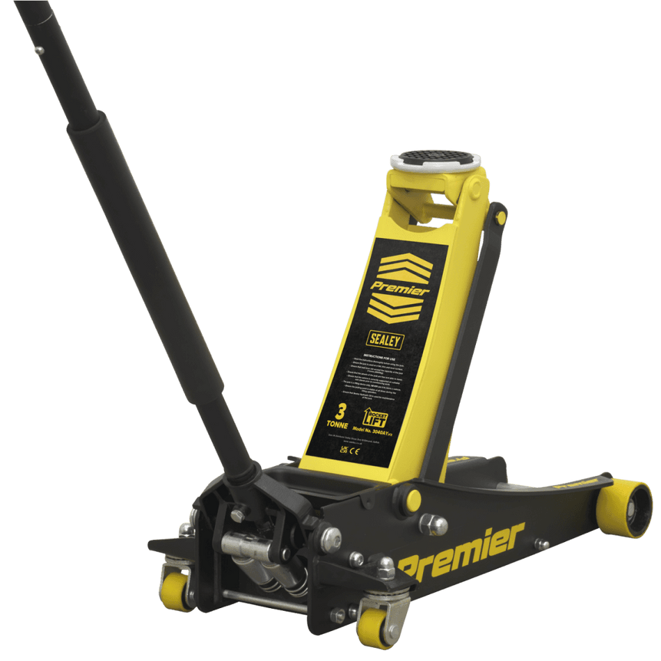 Sealey Trolley Jack 3tonne ROCKET LIFT Yellow Model No-3040AY