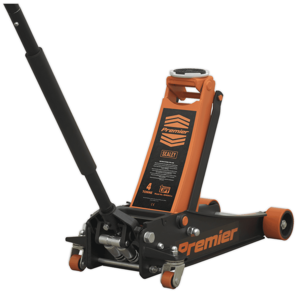 Sealey Trolley Jack 4tonne ROCKET LIFT Orange Model No-4040AO