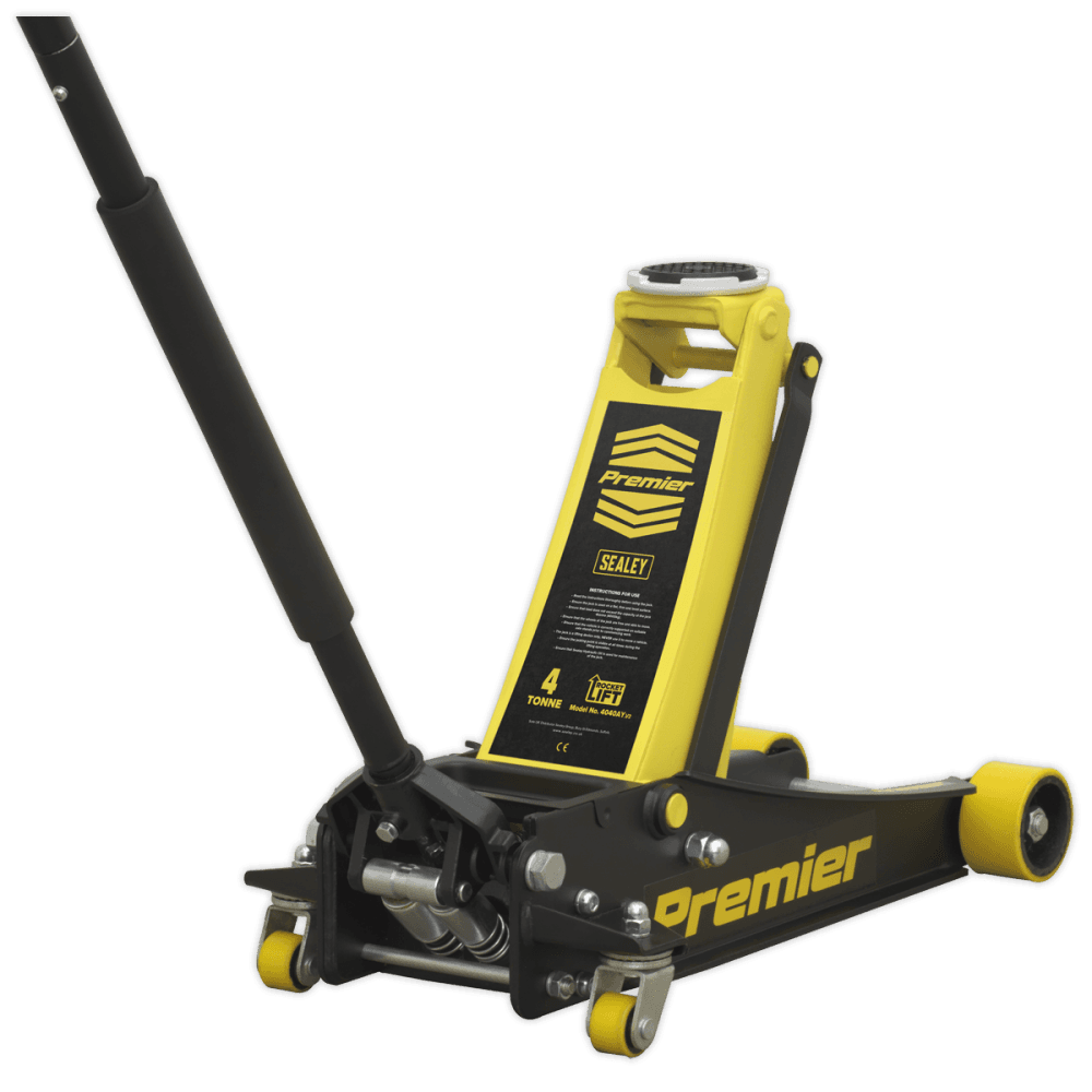 Sealey Trolley Jack 4tonne ROCKET LIFT Yellow Model No-4040AY