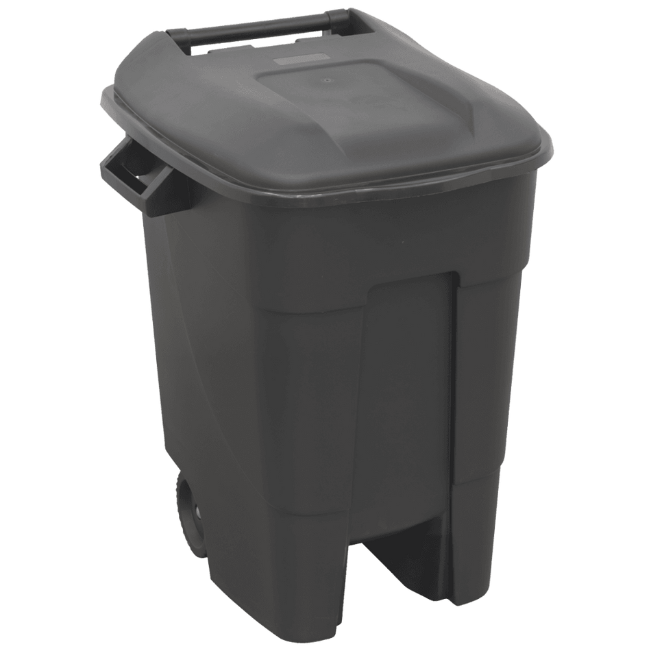 Sealey Refuse/Wheelie Bin 100ltr - Black Model No-BM100
