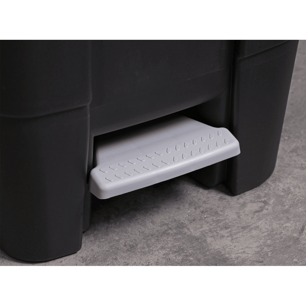 Sealey Refuse/Wheelie Bin with Foot Pedal 100L - Black Model No-BM100P